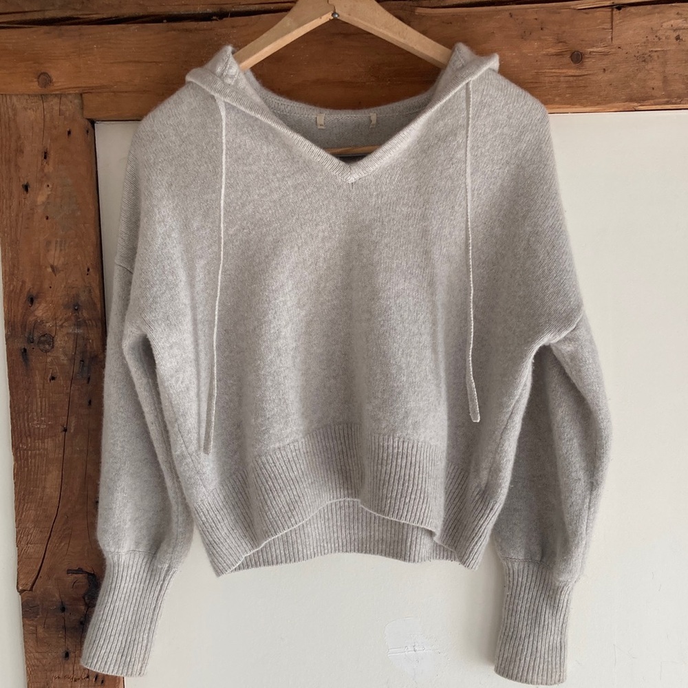 Madewell Allendale Cashmere Hoodie Sweater